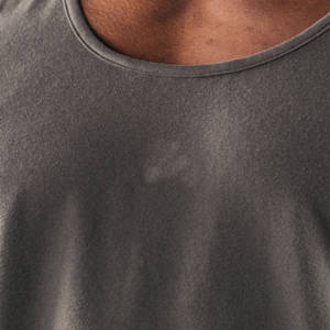 Camiseta de Tirantes Personalizada para Hombre, para Gimnasio, Fitness, Culturismo, de Secado Rápido, Cuello Redondo, Sólida, de Poliéster y Algodón, 250g, Tejido de Punto - Product Image 6