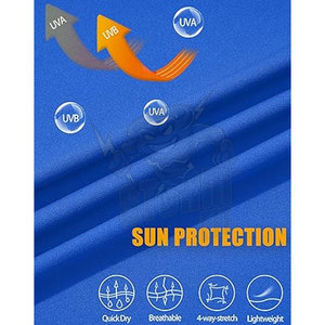 Venta al por mayor sublimación camisas personalizadas UPF 50 + protección solar UV manga larga hombres pesca camisa pesca camisas Jogging Wear - Product Image 5