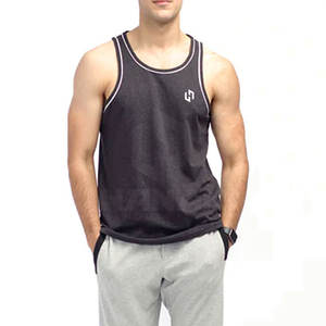 Camiseta sin mangas de algodón suave de estilo informal para hombre, tejido de punto transpirable ligero para actividades al aire libre en climas cálidos - Product Image 1