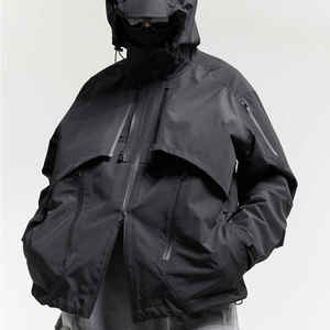 2025เสื้อแจ็กเก็ตกันฝนแขนยาวผ้าไนลอนสำหรับผู้ชายแบบซิปทรงหลวมสไตล์สตรีทเสื้อกันฝนขนาดใหญ่สำหรับฤดูหนาวที่ดีที่สุดขายดี - Product Image 2