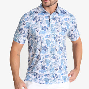Vêtements de golf pour hommes en gros, nouveau design, jersey 100% polyester, anti-UV, impression par sublimation, séchage rapide, coupe classique, pour t-shirt de golf - Product Image 1