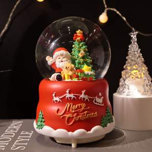 Bola <span class=keywords><strong>de</strong></span> cristal <span class=keywords><strong>de</strong></span> Navidad Globo <span class=keywords><strong>de</strong></span> <span class=keywords><strong>nieve</strong></span> <span class=keywords><strong>con</strong></span> Papá Noel Muñeco <span class=keywords><strong>de</strong></span> <span class=keywords><strong>nieve</strong></span> Árbol <span class=keywords><strong>de</strong></span> Navidad Escena interior Decoración del hogar Ornamento - Product Image 3