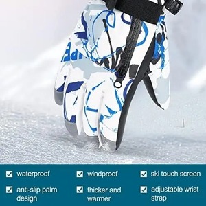 Guantes deportivos cálidos de invierno de último diseño Guantes de invierno impermeables Guantes de esquí Mitones de snowboard a prueba de viento de Power Hint - Product Image 2