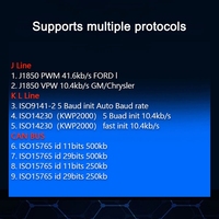 OBD2 WiFi Elm327 ELM 327 lector de código para Android IOS Cars compatible con todos los protocolos herramientas de reparación de escaneo automático