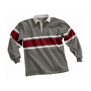 Polos personnalisés à manches longues brodés de haute qualité pour hommes Polos de rugby - Product Image 4