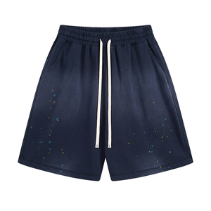 Shorts de sport décontractés pour hommes en toile unie de 7 pouces, personnalisables, de haute qualité, séchage rapide, respirants, avec cordon de serrage – Vente en gros - Product Image 4