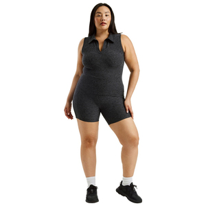 Shorts de yoga taille haute pour femmes avec 2 poches latérales, tissu tricoté respirant, contrôle du ventre pour la course à pied et l'entraînement à domicile - Product Image 6