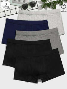 Calzoncillos y Bóxers de Algodón/Spandex para Hombre, Transpirables, Ecológicos, de Tiro Medio, con Opción de Logotipo en la Cintura, Precio al por Mayor para Adultos, ODM - Product Image 6