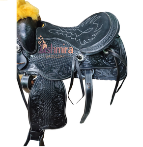 Selle en cuir occidental de haute qualité, confortable et