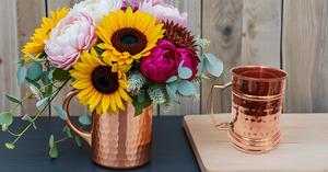 Tankard <b>Large</b> Copper Moscow mule <b>mugs</b> -100% handcrafted pure solid <b>mugs</b> capacity Brass Handle - Product Image 3