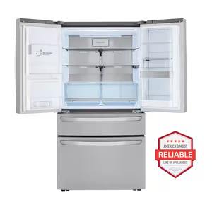 AUTÉNTICO LGG 30 cu. pies cúbicos Refrigerador de 4 Puertas Francesas, Door-In-Door, Cajón Completamente Convertible, CraftIce en Acero Inoxidable Negro - Product Image 1