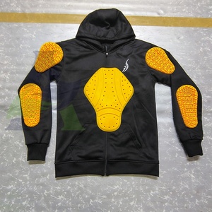 Sweats à capuche en aramide noir Sweats à capuche en aramide de haute qualité avec grossiste rembourré de niveau 2 Sweat à capuche de moto de protection - Product Image 6