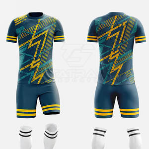 Conjunto de Camiseta y Pantalones Cortos de Fútbol 2025 Totalmente Personalizado, Transpirable, Ligero y de Secado Rápido, Venta Directa de Fábrica, 100% Poliéster - Product Image 1