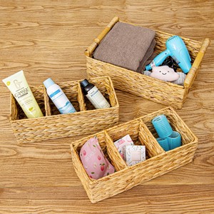 Porte-stylos en jacinthe d'eau, organisateur, panier multi-compartiments, conteneur pour le rangement de la papeterie - Product Image 6