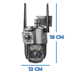 Telecamera di Sicurezza Impermeabile IP66 da 4 Megapixel con Doppio Sensore CMOS per Sorveglianza Esterna - Product Image 2
