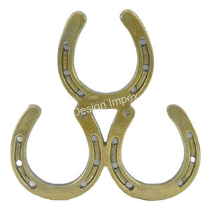 Plaque décorative en fer à cheval personnalisée en gros Plaques en fer à cheval en fonte pour porte et mur - Product Image 6