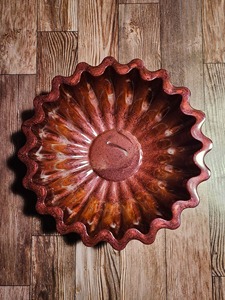 <b>Red</b> Wooden Decorative <b>Bowl</b> Handcrafted Rustic Finish Elegant Centerpiece for Dining Table Kitchen Living Room Gift Display Use - Product Image 6