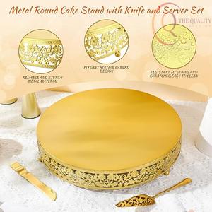 Base para Pastel de Metal Resistente con Brillo Duradero, Perfecta para Eventos y Uso Profesional - Product Image 3