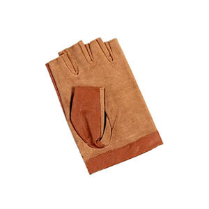 Guante de gimnasio antideslizante para entrenamiento atlético deportivo personalizado, guantes de cuero para levantamiento de pesas con dedos abiertos para hombres y mujeres - Product Image 6