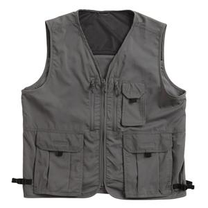 Chalecos personalizados de talla grande para hombre, bolsillos en el pecho con cremallera, dobladillo ajustable, bolsillos delanteros 3D, chalecos de invierno informales con etiqueta tejida - Product Image 3