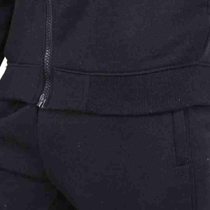 Sur mesure hommes noir hiver solide Streetwear Hip Hop survêtement pour survêtement sweat à capuche ensemble strass cordon de serrage - Product Image 4