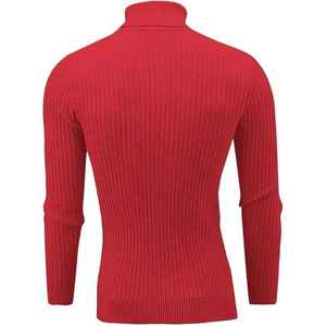 Suéter informal de poliéster para hombre, cuello levantado, cremallera, patrón personalizable, decoración frontal, transpirable, antiarrugas, antiretráctil - Product Image 6