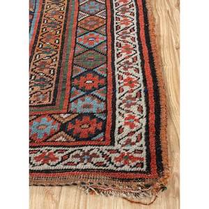 Tapis en laine noué à la main Nuray Blue, motif géométrique, tapis rectangulaire pour couloir, décoration de salon, taille 9x12 pouces - Product Image 4