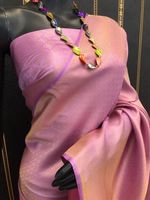 Sari de mariée de créateur en soie, tissage de fil doré, look traditionnel, occasion spéciale, haute qualité, couleur magnifique, pour femme