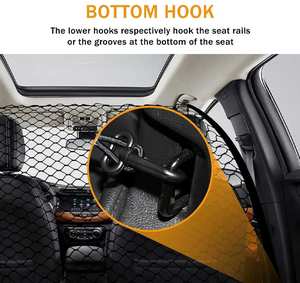 विस्तृत कस्टम कट प्लास्टिक शुद्ध पालतू जानवर नियंत्रण कार बैरियर कुत्ते के लिए कार गेट को पीछे की सीट डिवाइडर - Product Image 5