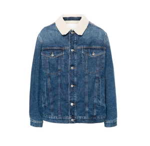 2025 nouvelle Collection solide bleu coupe régulière boutons veste en jean pour homme respirant hommes jean veste en jean - Product Image 3