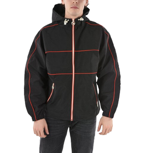 Chaqueta cortavientos con cremallera de poliéster 100% personalizada, transpirable, bordado de talla grande, decoración, puños elásticos y forro de malla - Product Image 1