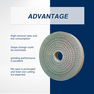 एल्यूमीनियम ऑक्साइड वसंत मूंगफली पीसने पहिया के साथ वसंत अंत पीसने व्हील वसंत पीसने व्हील - Product Image 4