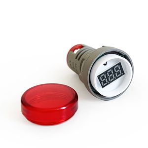 AEK-Tech BJ-22VMS Mini voltmètre numérique AC 22 mm 60-500 V LED rouge - Product Image 5