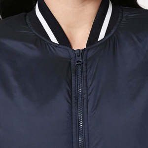 PRO ENTERPRISES Chaqueta Bomber de invierno para mujer-Ajuste cómodo Tela de lona transpirable 100% Poliéster Shell Stand Collar Cremallera - Product Image 2