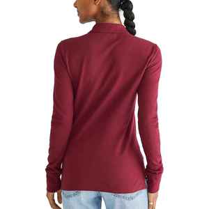 Nuevo Polo de manga larga de algodón 100% de alta calidad para mujer, camisetas deportivas, camisetas de Polo para exteriores, transpirables - Product Image 3