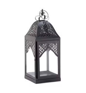 Lanterne à bougie vintage en métal noir lanterne suspendue décorative pour la maison mariage noël jardin patio décor lanternes classiques - Product Image 3