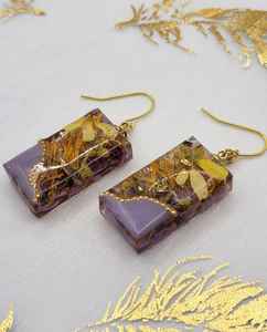 Boucles d'oreilles en résine époxy pour dames à la mode bijoux boucles d'oreilles en résine transparente pour dames avec la meilleure qualité - Product Image 2