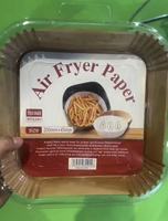 Feuilles de cuisson jetables pour friteuse à air, revêtement en silicone antiadhésif, papier absorbant la graisse et l'huile pour four