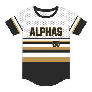 เสื้อเบสบอลแบบสวมหัว APA 100% ผ้าโพลีเอสเตอร์ตาข่ายลายทางพร้อมโลโก้ปักตามต้องการ - Product Image 2