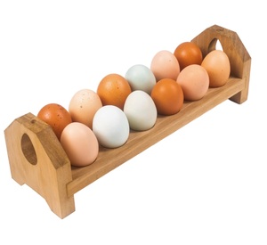 Support de stockage d'oeufs de taille personnalisée couleur marron Design moderne stockage d'oeufs avec support accessoires de cuisine - Product Image 3