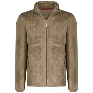 Sweat à capuche à fermeture éclair en polaire de coupe moderne pour hommes vêtements d'extérieur élégants hiver spécial veste polaire respirante avec logo personnalisé - Product Image 2