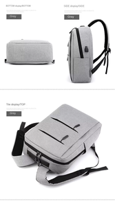 Mochila para Portátil de Viaje con Puerto USB, Bolsillo Antirrobo, Capacidad de 18L-35L, Diseño Ligero, Logotipo Personalizado para Uso Corporativo - Product Image 3