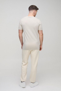 Nueva Camiseta deportiva larga para hombre, transpirable, 100% algodón, Color sólido, entrenamiento, cuello redondo, ajuste holgado Europeo Americano - Product Image 2