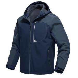 Chaqueta de calentamiento de fútbol para hombre de alta calidad chaqueta cortavientos de entrenamiento de fútbol impermeable Softshell con transpirabilidad Superior - Product Image 5