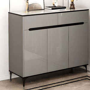 Ensemble de meubles d'entrée modernes en bois gris, <span class=keywords><strong>meuble</strong></span> à chaussures fin avec tiroirs, console pour <span class=keywords><strong>petit</strong></span> couloir, vente en gros - Product Image 6