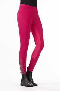 Nuevo diseño elegante Ropa ecuestre Ropa deportiva Pantalones de agarre de asiento completo Pantalones de equitación de cintura alta al por mayor personalizados - Product Image 6