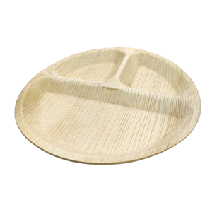 Assiette de service écologique de 10 pouces à 3 compartiments Durable Deep Sectioned Catering Restaurant Sugar & Creamer Pots Multipurpose - Product Image 2