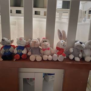 น่ารักและน่าเกลียดหมาป่าน่ารักตุ๊กตาในหนังแกะพวงกุญแจขนาดเล็กจี้ตุ๊กตากระเป๋าเป้สะพายหลังแขวนตกแต่งกระเป๋าจี้ - Product Image 3