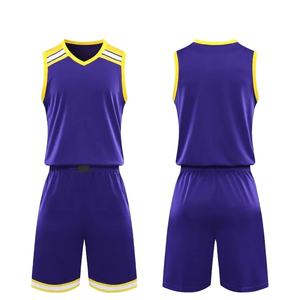 Maillot de basket-ball pour hommes, ensemble de maillots de basket-ball à séchage rapide, maillot de basket-ball professionnel rétro, maillot de basket-ball respirant - Product Image 5