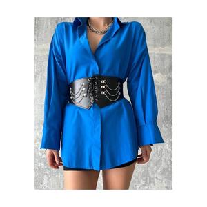 Cintura con corsetto elastico a catena con coulisse da donna, cintura da donna, cintura da giacca, cintura da sera, cintura da camicia